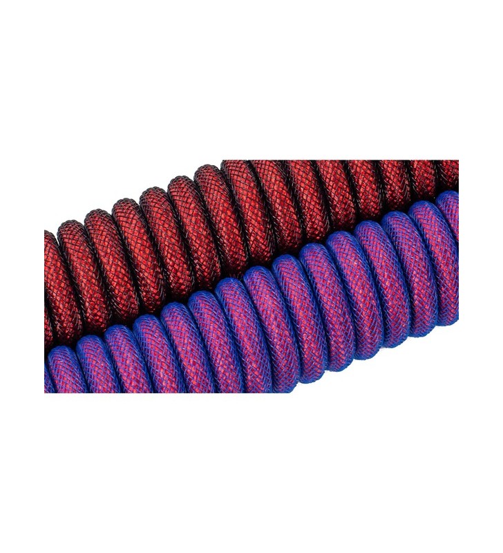 Cablu spiralat keychron premium (roșu, 1,08 metri, conector înclinat) keychron