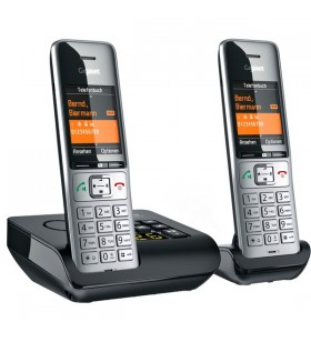 Telefon analogic gigaset comfort 500a duo(argintiu/negru, 2 receptoare)