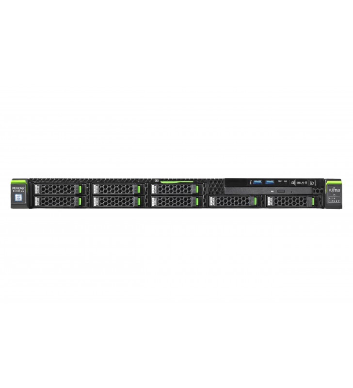 Fujitsu primergy rx1330 m4 servere intel xeon e 3,3 ghz 16 giga bites ddr4-sdram cabinet metalic (1u) 450 w
