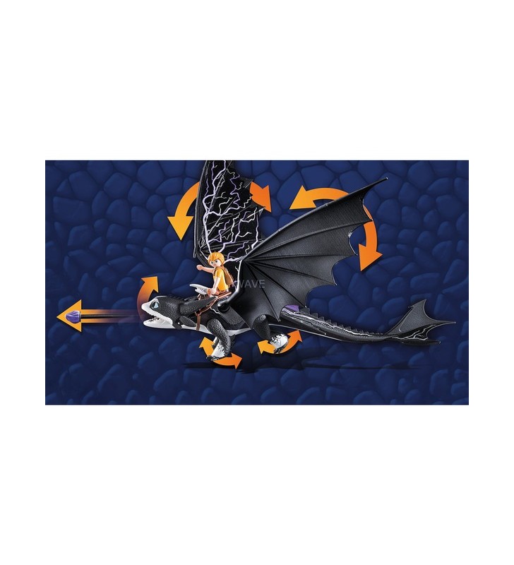 Playmobil 71081 dragons: the nine realms - thunder & tom, jucărie de construcție (cu funcție de fotografiere și iluminare)