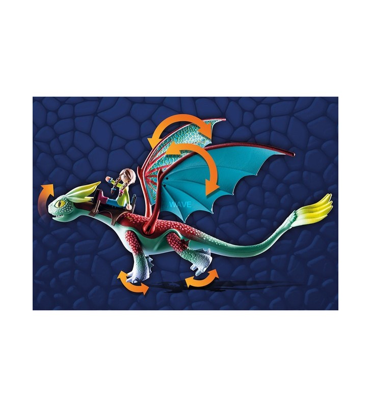 Playmobil 71083 dragons: the nine realms - feathers & alex, jucărie de construcție