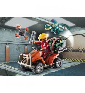 Playmobil 71085 dragoni: cele nouă tărâmuri - jucărie de construcție icaris quad și phil