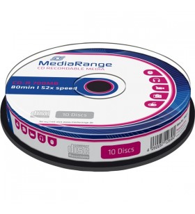 CD-uri goale MediaRange CD-R 700 MB (52x, 10 bucăți)