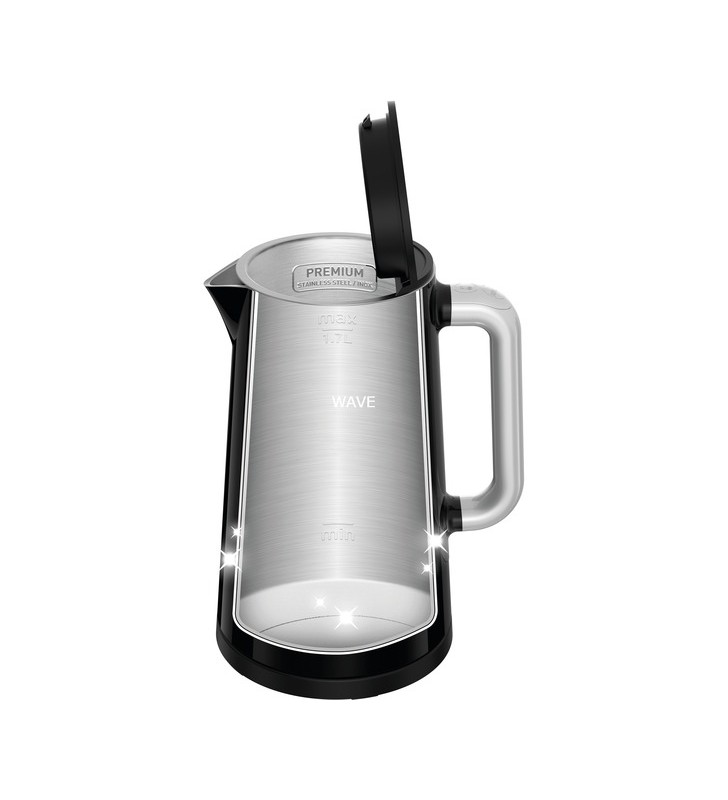Ceainic krups smart'n light bw 8018 (negru/argintiu, 1,7 litri)