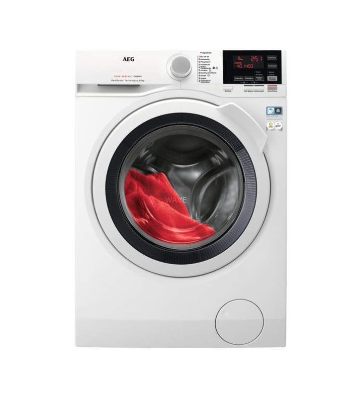 Mașină de spălat uscător aeg l7wbg60688 (alb)