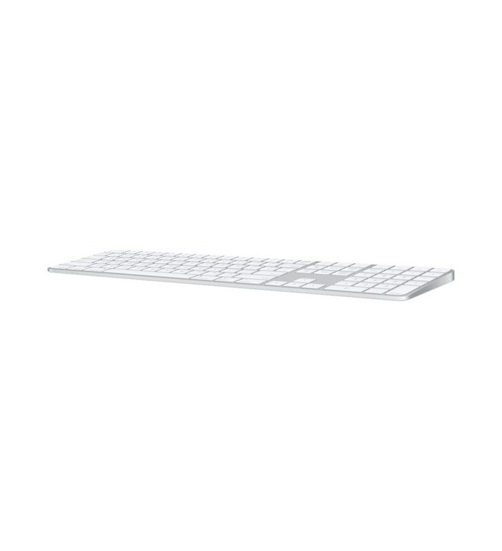 Apple magic keyboard cu touch id și tastatură numerică, tastatură (argintiu/alb, aspect marea britanie, pentru mac cu cip apple)