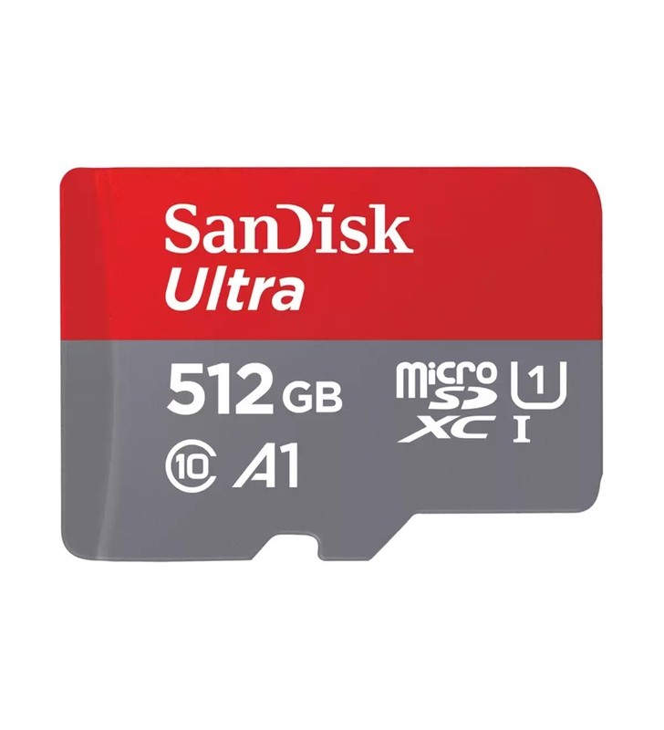 Card de memorie microsdxc sandisk ultra de 512 gb (uhs-i u1, clasa 10, a1)