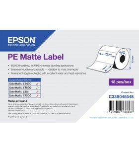 Epson pe matte label - die-cut roll: 102mm x 76mm, 365 labels