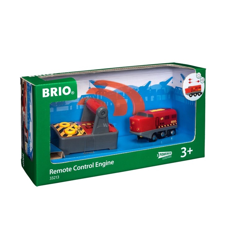 Vehicul de jucărie cu tren de marfă brio world ir (roșu)