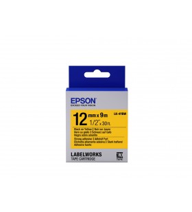 Epson label cartridge strong adhesive lk-4ybw black/yellow 12mm (9m)