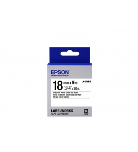 Epson label cartridge standard lk-5wbn black/white 18mm (9m)