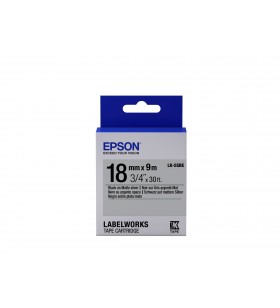 Epson label cartridge matte lk-5sbe black/matt silver 18mm (9m)
