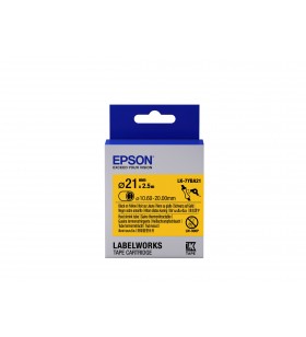 Epson label cartridge heat shrink tube (hst) lk-7yba21 black/yellow d21mm (2.5m)