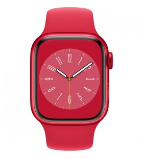 Apple watch series 8, ceas inteligent (roșu, 41 mm, brățară sport, carcasă din aluminiu, lte)