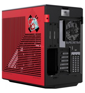 Carcasă turn hyte y60 hakos baelz case bundle (roșu/negru, ediție limitată, inclusiv mouse pad: 800 mm x 380 mm)