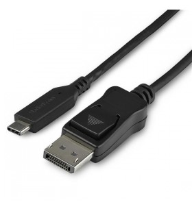 Startech.com cdp2dp141mb adaptor pentru cabluri video 1 m displayport usb tip-c negru