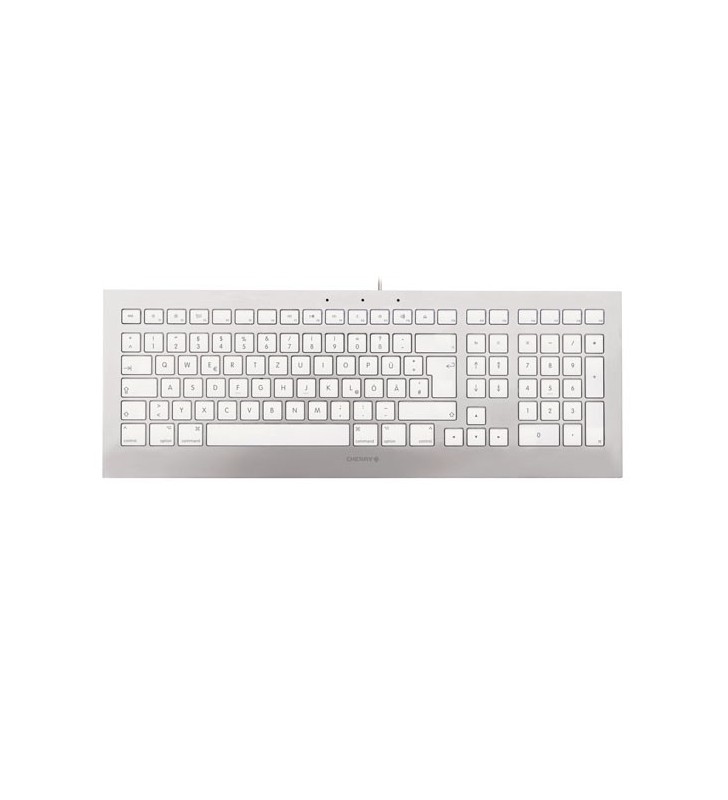 Cherry strait 3.0 tastaturi usb germană argint, alb