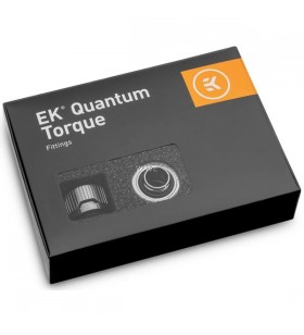 Ekwb ek-quantum torque 6-pachet htc 16 - nichel negru, conexiune (argintiu/negru, pachet de 6)