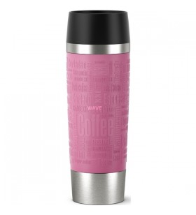 Cana termica classic grande emsa travel mug  (roz/oțel inoxidabil, 0,5 litri)