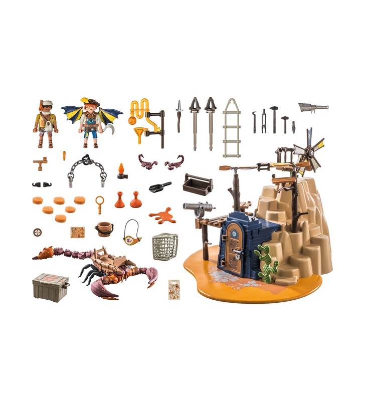 Playmobil 71024 novelmore sal'ahari sands - vânătoarea de scorpioni pe epavă, jucărie de construcție