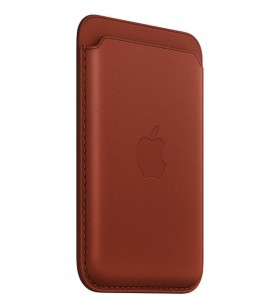 Portofel apple iphone din piele cu magsafe, husă de protecție (maro, umbra)