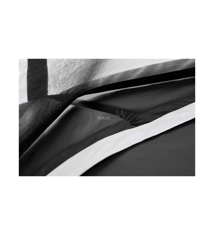 Trambulina salta premium black edition, echipament de fitness (negru, rotund, 366 cm)
