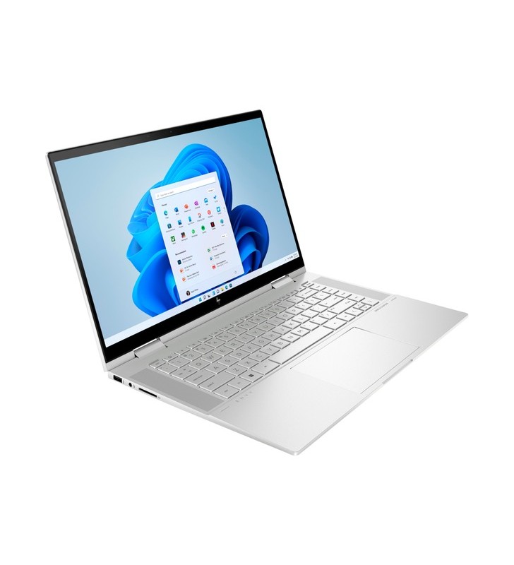 Notebook hp envy x360 15-ew0055ng (argintiu, windows 11 home pe 64 de biți, afișaj de 120 hz, ssd de 512 gb) hb