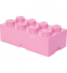 Room copenhaga lego storage brick 8 roz, cutie de depozitare