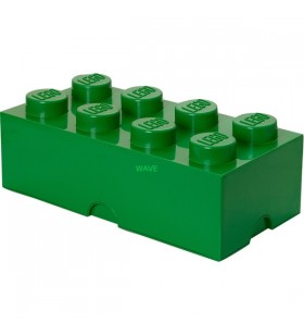 Room copenhaga lego storage brick 8 verde, cutie de depozitare