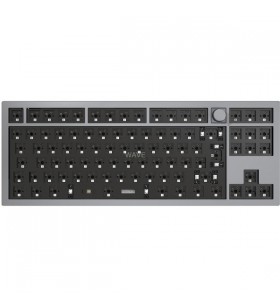 Butonul keychron q3 barebone iso, tastatură pentru jocuri (gri, hot-swap, cadru din aluminiu, rgb