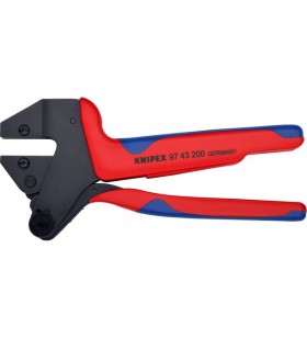 Clește pentru sistem de sertizare knipex 97 43 200 a, clește de sertizare (rosu/albastru, fara insertii de sertizare)