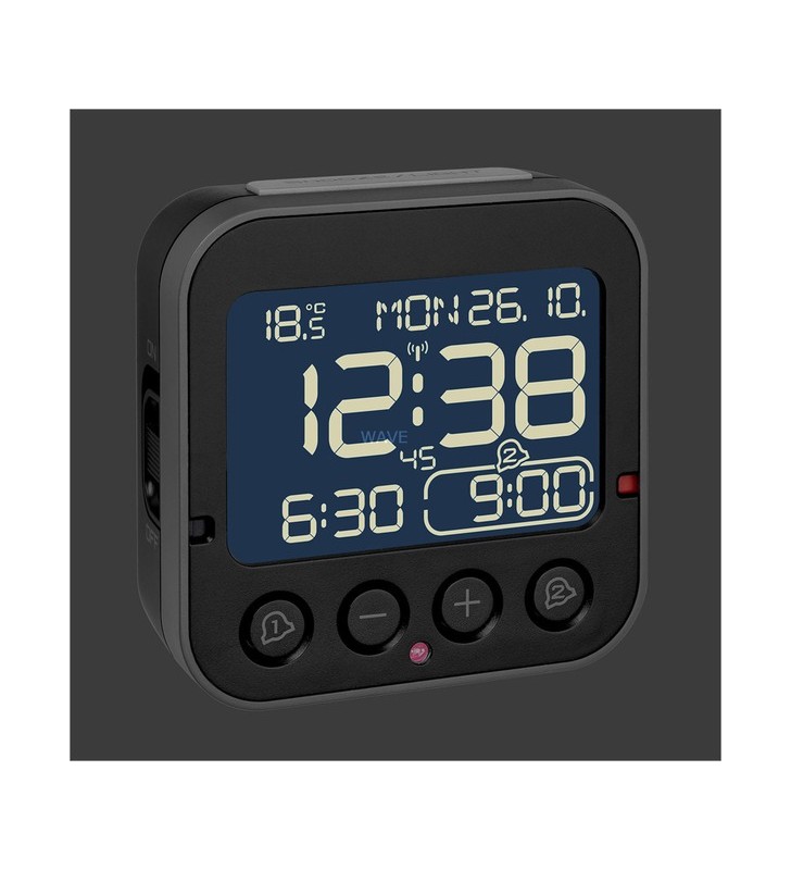 Ceas digital cu temperatura bingo 2.0 tfa radio (negru)