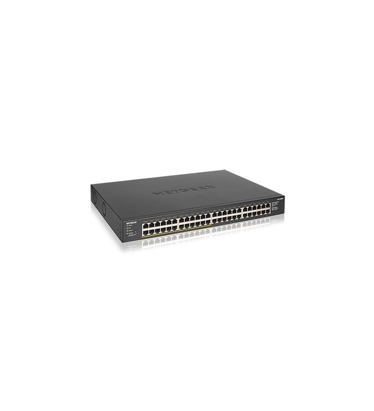 Netgear gs348pp fara management gigabit ethernet (10/100/1000) negru power over ethernet (poe) suport