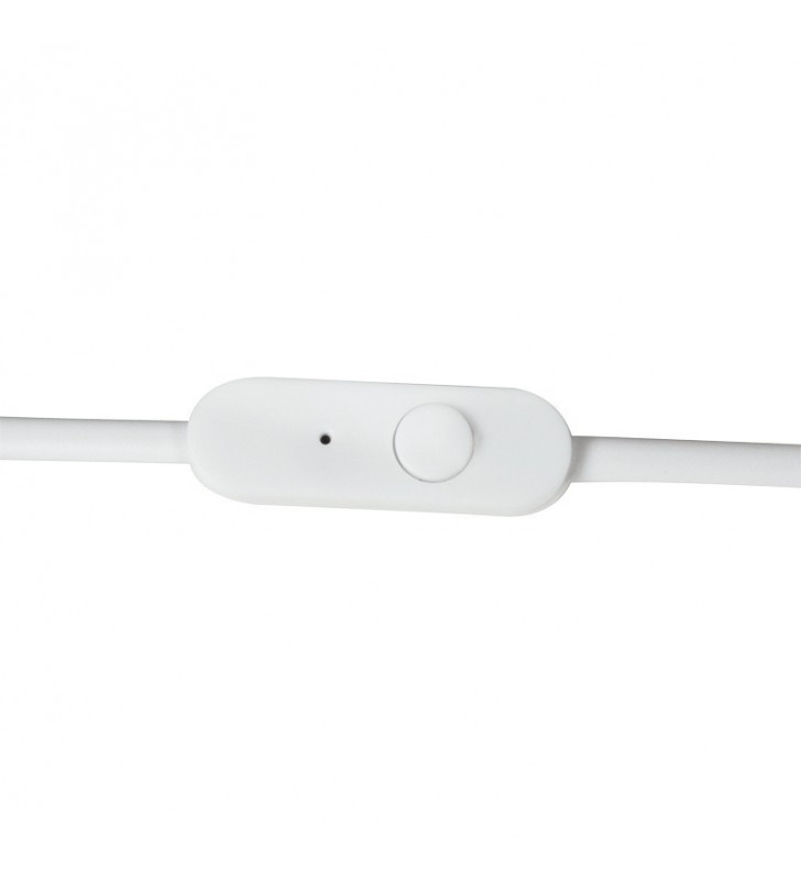 Casti logilink cu microfon lungime fir 1.2m, conector jack 3.5mm, white, "hs0029" (include timbru verde 0.5 lei)