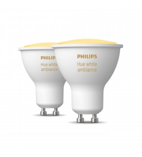 Philips hue cu ambianță albă pachet de 2 bucăți gu10
