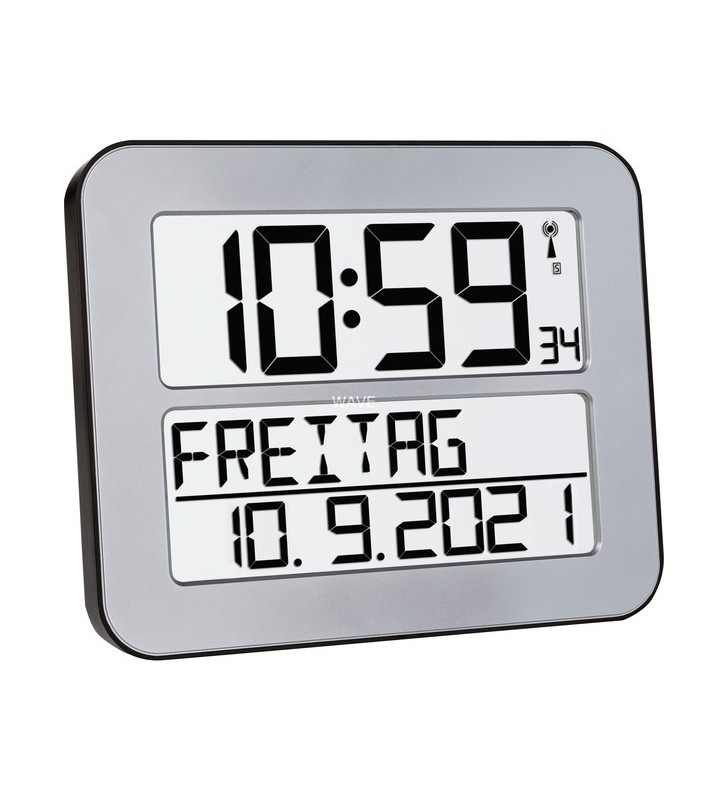 Tfa ceas radio controlat digital timeline max, ceas de masa