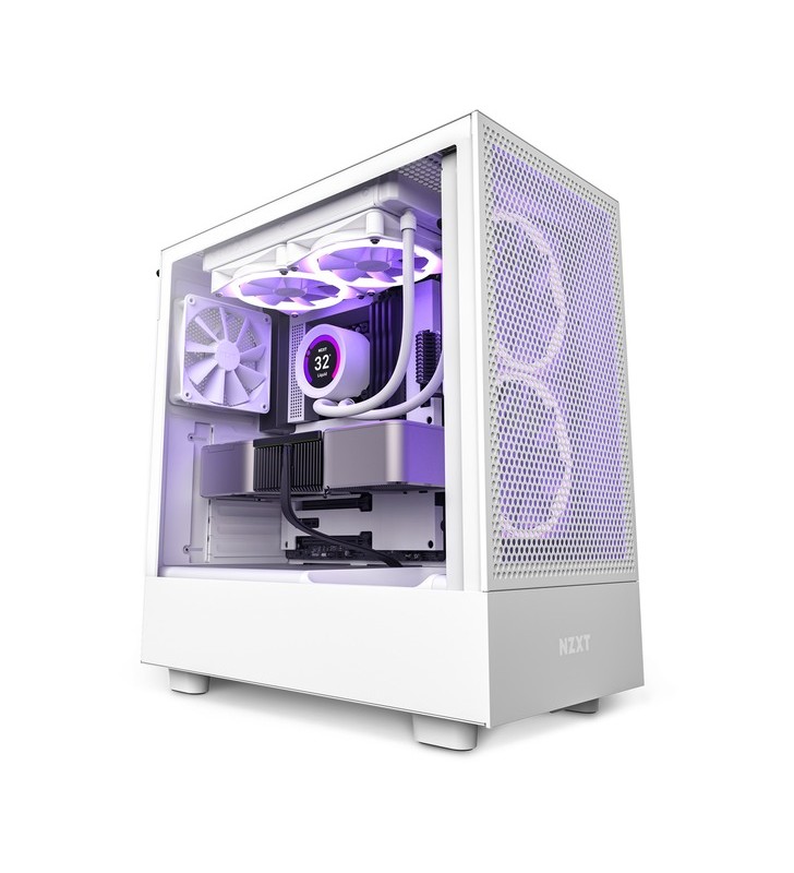 Carcasă turn nzxt h5 flow all white