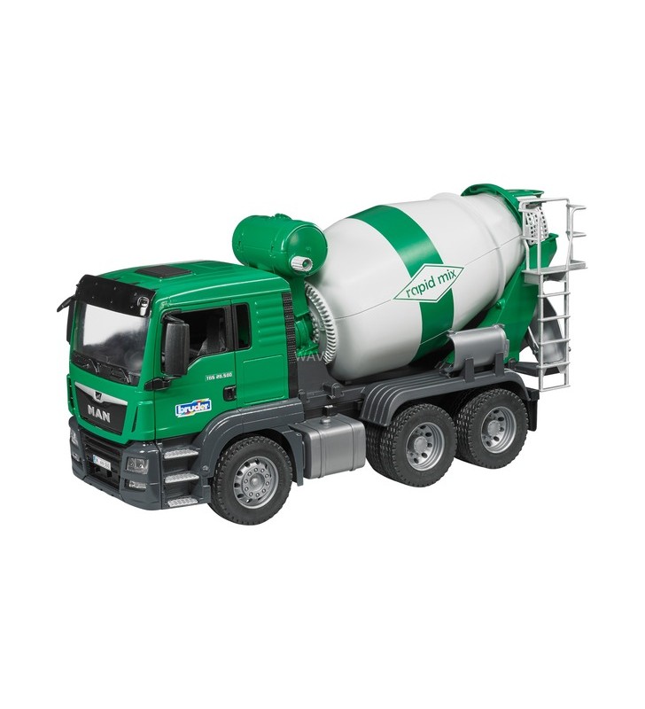 Camion ciment bruder man tgs, model de vehicul (verde alb)
