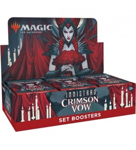 Magic: the gathering - innistrad crimson vow set booster display engleză, cărți de schimb