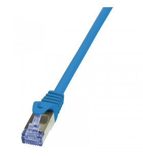 Patch cable cat.6a s/ftp blue  1,00m, primeline "cq3036s"
