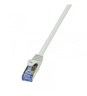Patch cable cat.7 10g s/ftp, conector cat.6a, grey 7,5m