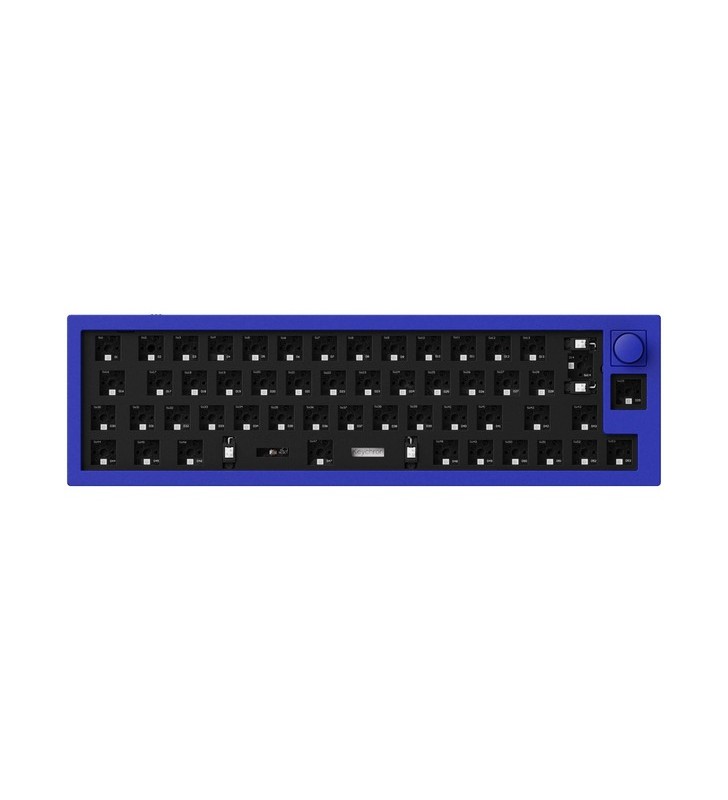 Tastatură pentru jocuri keychron q9 barebone iso buton(albastru, hot-swap, cadru de aluminiu, rgb)