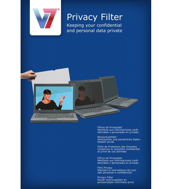 V7 ps15.6w9a2-2e filtre de protecție pentru monitor filtru confidențialitate ecran fără cadru 39,6 cm (15.6")