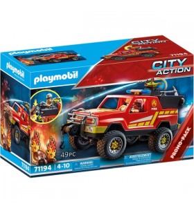 Playmobil 71194 camion de pompieri city action, jucarie de constructie