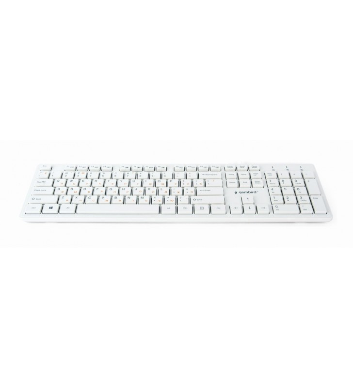 Gembird kb-mch-03-w-ru gembird kb-mch-03 multimedia chocolate keyboard usb, ru layout, white