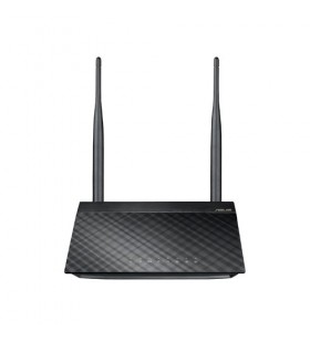 Asus rt-n12e c1 n300 router wireless bandă unică (2.4 ghz) fast ethernet negru, metalic