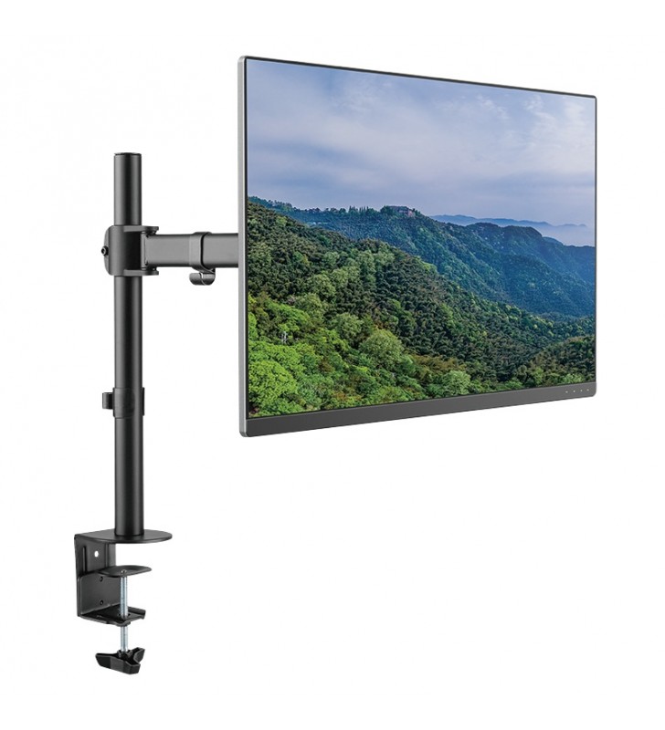 Brat sustinere monitor, un monitor, ajustare orizontala si verticala, max. 27", max. 8 kg, compatibil vesa max. 100 x 100 mm, l