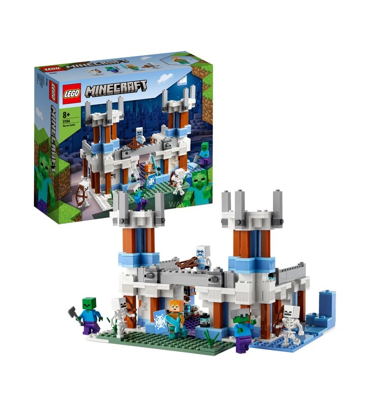 Lego 21186 minecraft der eispalast, konstruktionsspielzeug