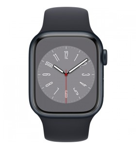 Apple watch series 8, ceas inteligent (albastru miezul nopții, 41 mm, brățară sport, carcasă din aluminiu, lte)