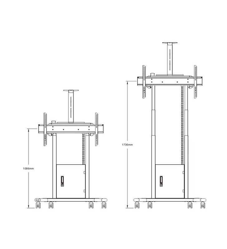 Hagor mobile lift pro light, sistem stand (negru, sistem de ridicare (mobil))